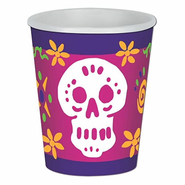 Cups | Day Of The Dead Beverage Cups (Pack Of 12) Cups Cups